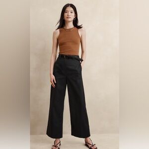 BANANA OCEANSIDE WIDE-LEG CROPPED PANT